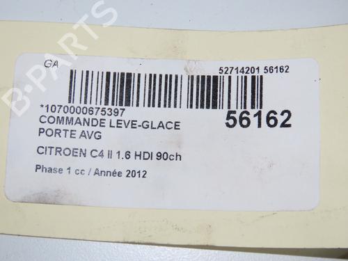 Left front window switch CITROËN C4 II (NC_) 1.6 HDi 90 | BP32457544I27 