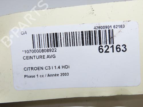 Used Front left seatbelt Front left seatbelt CITROËN C3 I (FC_, FN_) 1.4 HDi (68 hp) 40437908 40437908