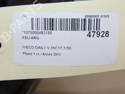 Left taillight IVECO DAILY V Van 35C17, 35S17, 40C17, 45C17, 50C17, 60C17, 65C17, 70C17 | BP28832751C34  - Image 5