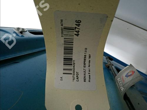 Hood RENAULT RAPID Box Body/MPV (F40_, G40_) 1.9 D (F40R) | BP11170408C1 