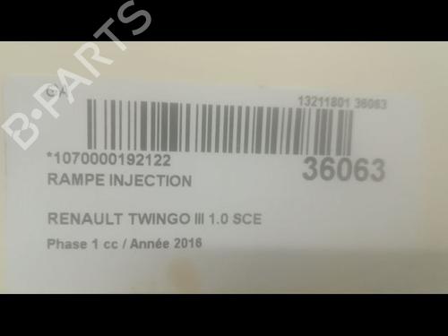 Injection rail RENAULT TWINGO III (BCM_, BCA_) 1.0 SCe 70 | BP9603372M98