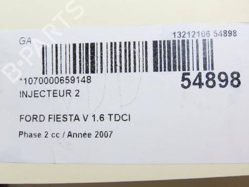 Used Injector FORD FIESTA V (JH_, JD_) 1.6 TDCi (90 hp) 29469692