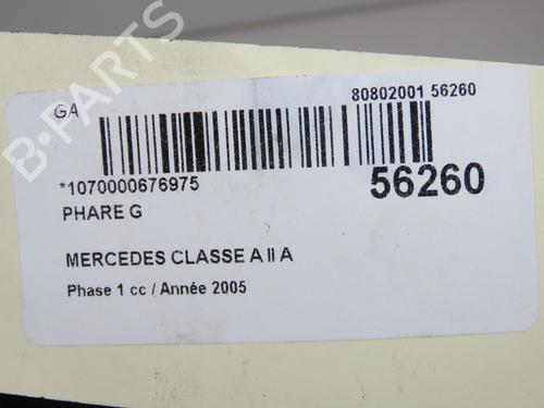 Left headlight MERCEDES-BENZ A-CLASS (W169) A 180 CDI (169.007, 169.307) | BP33561884C28  - Image 6