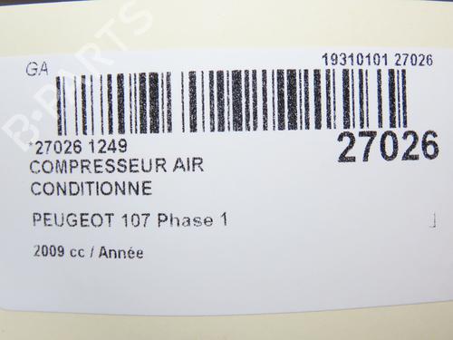 Used AC compressor CITROËN C1 (PM_, PN_) [2005-2014]  23172202