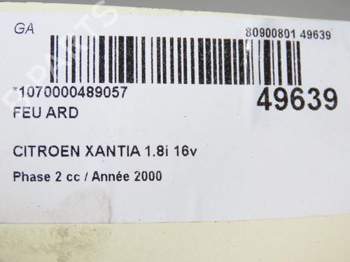 Used Right taillight CITROËN XANTIA (X1_, X2_) 1.8 i 16V (110 hp) 32740738