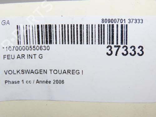 Left tailgate light VW TOUAREG (7LA, 7L6, 7L7) 2.5 R5 TDI | BP19170788C79 