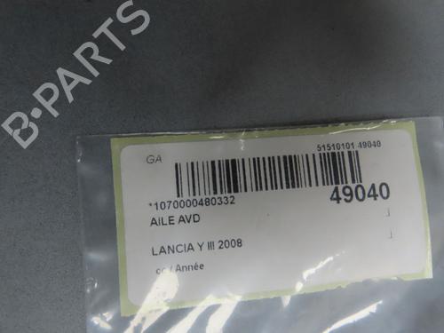 Used Right front fenders LANCIA YPSILON (843_) 1.4 (843.AXG1A) (78 hp) 28968281