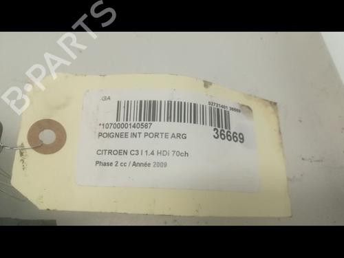 Used Rear left interior door handle CITROËN C3 I (FC_, FN_) 1.4 HDi (68 hp) 9599861
