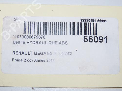 Pompe ABS RENAULT MEGANE III Hatchback (BZ0/1_, B3_) 1.5 dCi (BZ09, BZ0D, BZ1W, BZ29, BZ14) (110 hp) 32377334
