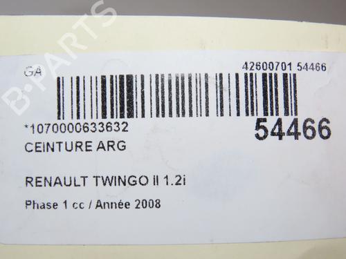 Used Rear left belt tensioner RENAULT TWINGO II (CN0_) 1.2 (CN0D) (58 hp) 29441743