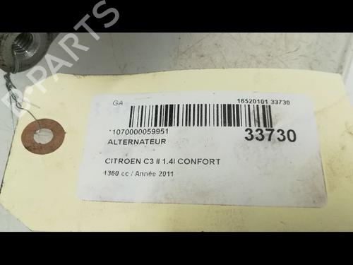 Used Alternator CITROËN C3 II (SC_) 1.4 (73 hp) 9596135