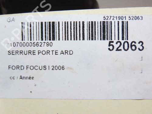 Højre bagtil lås FORD FOCUS C-MAX (DM2) 1.8 TDCi | BP28831937C99 