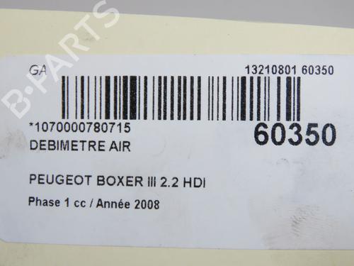 Mass air flow sensor PEUGEOT BOXER Van 2.2 HDi 100 | BP37705486M95 - Image 4