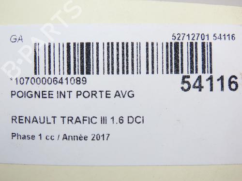 Front left interior door handle RENAULT TRAFIC III Van (FG_) 1.6 dCi 125 (FGMH) | BP28968544I13 
