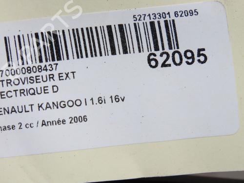 Used Right mirror Right mirror RENAULT KANGOO (KC0/1_) 1.6 16V (95 hp) 39938067 39938067