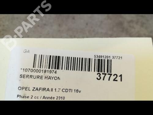 Tailgate lock OPEL ZAFIRA / ZAFIRA FAMILY B (A05) 1.7 CDTI (M75) | BP9602765C101 