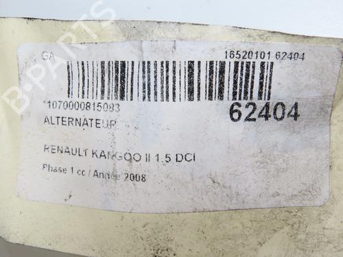 Used Alternator Alternator RENAULT KANGOO Express (FW0/1_) 1.5 dCi 85 (FW0K, FW0L, FW0B) (86 hp) 39698914 39698914