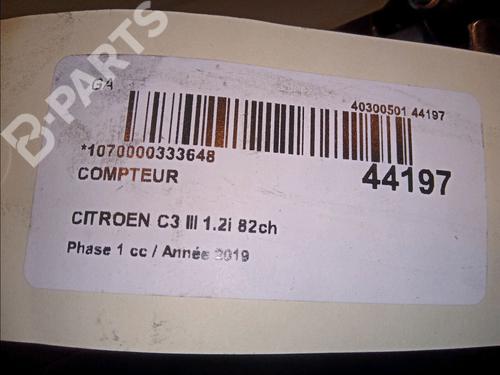 Instrument cluster CITROËN C3 / C3 ORIGIN III (SX) 1.2 PureTech 82 | BP11267520C47 