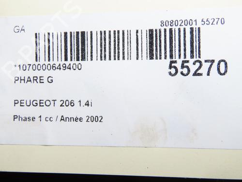 Left headlight RENAULT ESPACE IV (JK0/1_) 1.9 dCi (JK0U) | BP28969479C28 - Image 4