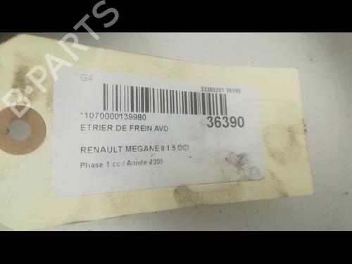 Used Right front brake caliper RENAULT MEGANE II (BM0/1_, CM0/1_) 1.5 dCi (BM0F, BM0T, BM2B, CM0F, CM0T) (82 hp) 14877318