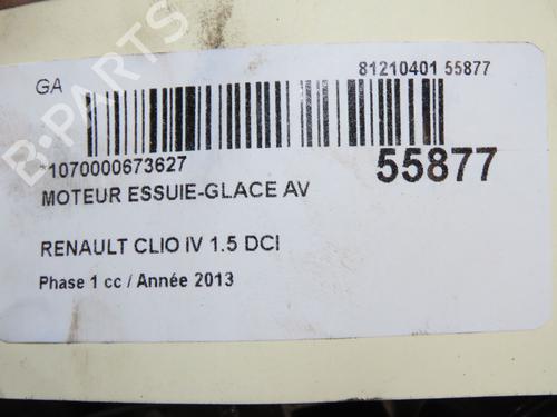 Used Front wiper motor Front wiper motor RENAULT CLIO IV (BH_) 1.5 dCi 90 (90 hp) 33728198 33728198