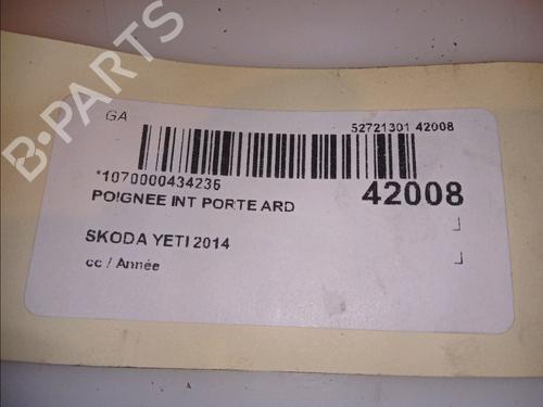 Rear right interior door handle SKODA YETI (5L) 2.0 TDI | BP12538353I16 