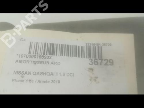 Right rear shock absorber NISSAN QASHQAI II (J11, J11_) 1.6 dCi | BP9603571M19