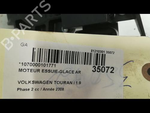 Used Rear wiper motor VW TOURAN (1T1, 1T2) 1.9 TDI (105 hp) 9605339