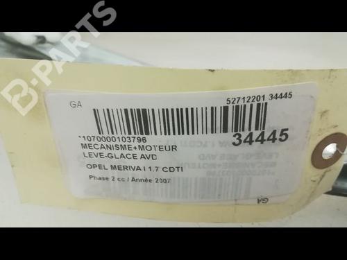 Front right window mechanism OPEL MERIVA A MPV (X03) 1.7 CDTI (E75) | BP9597757C23 