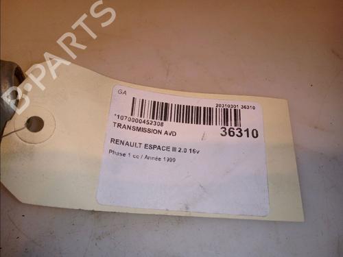 Right front driveshaft RENAULT ESPACE III (JE0_) 2.0 16V (JE0N, JE0L, JE02) | BP23172737M39 