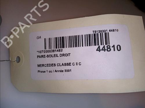 right-sun-visor-mercedes-benz-c-class-w203-c-220-cdi-203006-203008-20381022108g77-2000-2001-2002-2003-2004-2005-2006-2007-11103869 main image