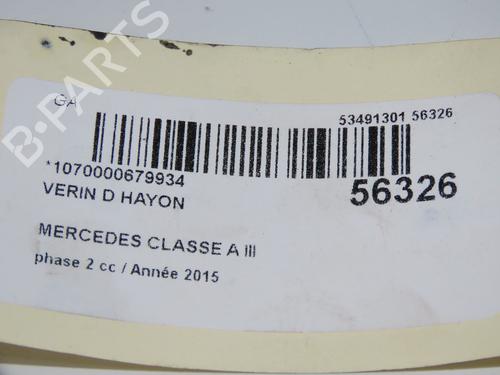 Heckklappendämpfer für MERCEDES-BENZ A-CLASS (W176) A 160 CDI / d (176.011) (90 hp) 31242584