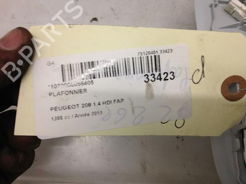 Used Interior roof light PEUGEOT 208 I (CA_, CC_) 1.4 HDi (68 hp) 9594579