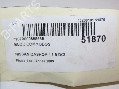 Used Steering column stalk NISSAN QASHQAI I (J10, NJ10) 1.5 dCi (106 hp) 28830253
