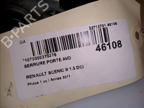 Used Front right lock RENAULT SCÉNIC III (JZ0/1_) 1.5 dCi (110 hp) 11425831