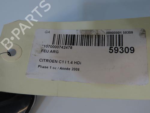 Venstre baglygte Venstre baglygte CITROËN C1 (PM_, PN_) 1.4 HDi (54 hp) 36958633 36958633