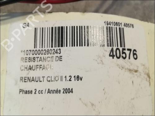Used Heater resistor RENAULT CLIO II (BB_, CB_) 1.2 16V (BB05, BB0W, BB11, BB27, BB2T, BB2U, BB2V, CB05,... (75 hp) 11677319