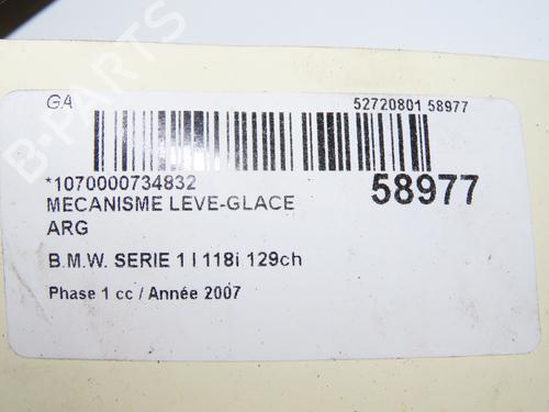 Rear left window mechanism BMW 1 (E87) 118 d | BP36758237C24 - Image 4