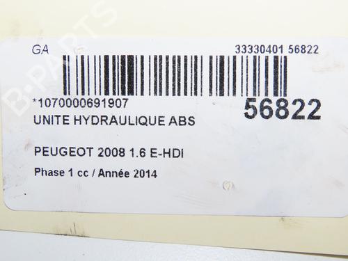 ABS pump PEUGEOT 2008 I (CU_) 1.6 HDi | BP32432935M43 