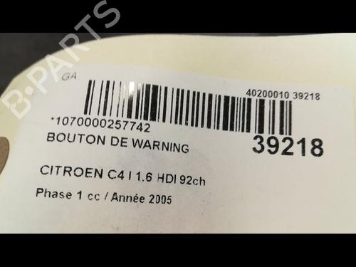 Used Warning switch CITROËN C4 I (LC_) 1.6 HDi (90 hp) 23174229