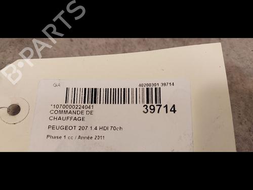 Used Climate control PEUGEOT 207 (WA_, WC_) 1.4 HDi (68 hp) 9606791