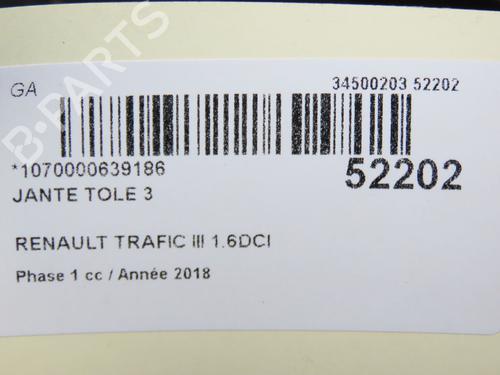 Fælk RENAULT TRAFIC III Van (FG_) 1.6 dCi 125 (FGMH) | BP34333566C45  - Image 5