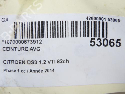 Front left seatbelt CITROËN DS3 (SA_) 1.2 VTi 82 | BP32332354I26 - Image 2