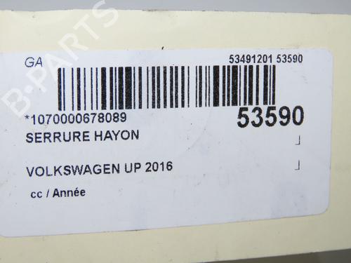 Used Tailgate lock VW UP! (121, 122, BL1, BL2, BL3, 123) 1.0 (60 hp) 31692773