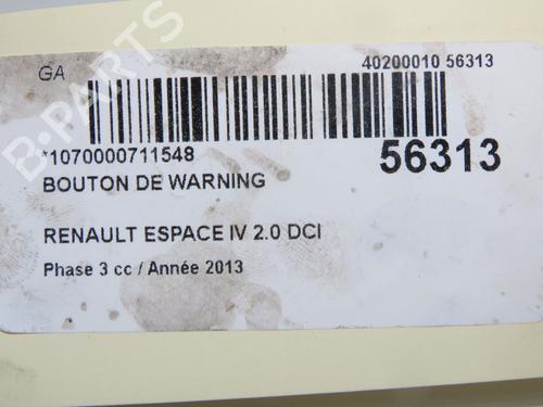 Warning switch RENAULT ESPACE IV (JK0/1_) 2.0 dCi (JK03, JK04, JK1C, JK1G, JK1J, JK1K) | BP33032138I22 - Image 5