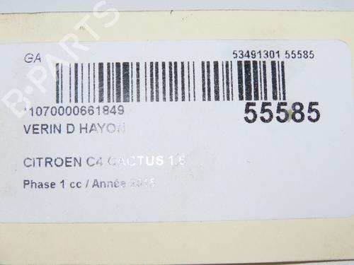 Tailgate lift support CITROËN C4 CACTUS 1.6 HDi 90 | BP31121094C138 