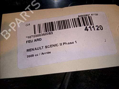 Used Right taillight RENAULT SCÉNIC III (JZ0/1_) 1.5 dCi (106 hp) 12107520