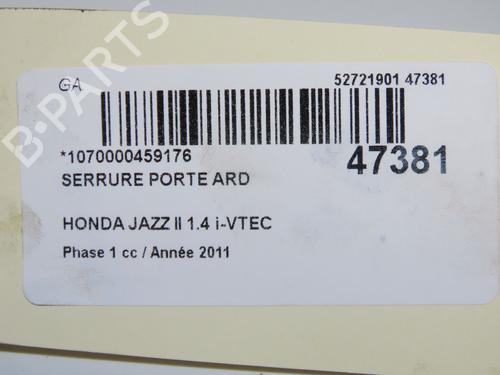 Used Rear right lock Rear right lock HONDA JAZZ III (GE_, GG_, GP_, ZA_) 1.3 i (GE6, GG3, GG6) (100 hp) 33222771 33222771