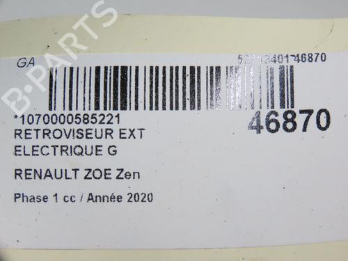 Left mirror RENAULT ZOE (BFM_) ZOE (BFMC, BFMD) | BP28831421C26 