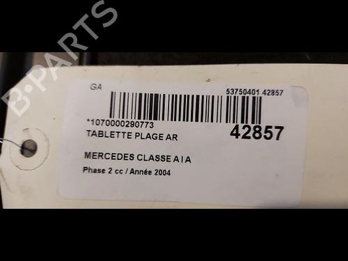 Used Rear parcel shelf MERCEDES-BENZ A-CLASS (W168) A 170 CDI (168.009, 168.109) (95 hp) 23177440